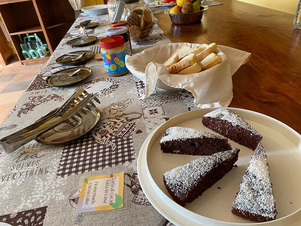 b&b gubbio colazione vegana